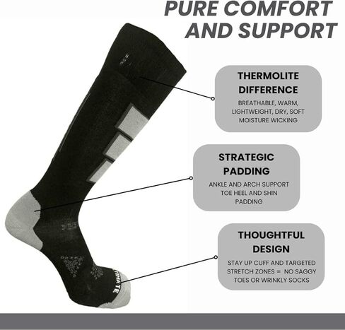 Ultimate Socks Mens Thermolite Ski Snowboard Warm Socks in Kuwait