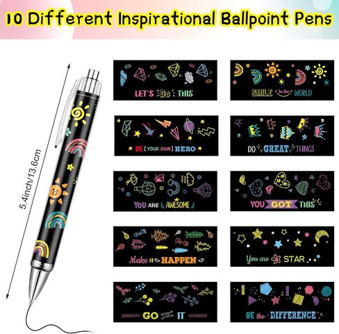 Gueevin 10 PCS Assion Point Pens Albs قابلة للسحب قابلة للانسحاب. in Kuwait