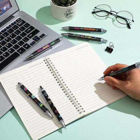 Gueevin 10 PCS Assion Point Pens Albs قابلة للسحب قابلة للانسحاب. in Kuwait
