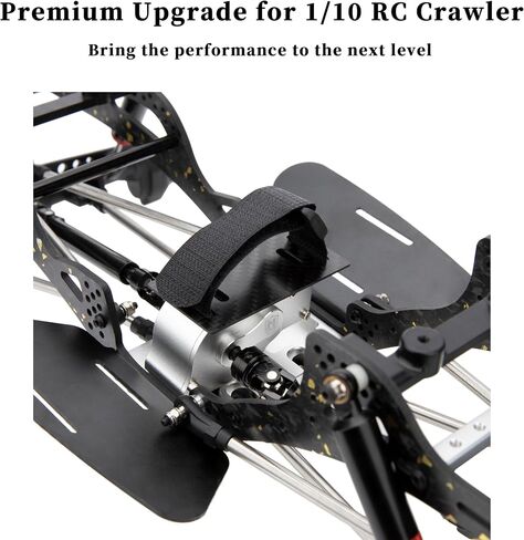 MEUS RACING LCG Transmission Overdrive Gearbox for Axial SCX10 SXC10 II 1/10 RC Crawler (Black) in Saudi Arabia