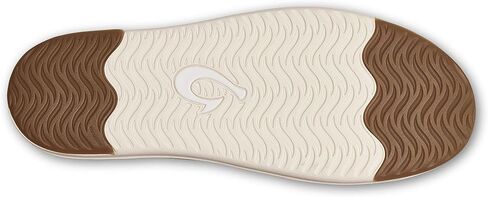 OLUKAI Kakaha Men's Slip-On Shoes, Full-Grain Leather Sneakers, Gel Insert for Comfort & Support, Comfort Fit & Wet Grip Rubber, Fox/Fox, 14 in Saudi Arabia