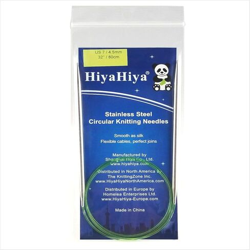 HiyaHiya Circular 32 inch (81cm) Steel Knitting Needle Size US 6 (4mm) HISTCIR32-6 in Saudi Arabia