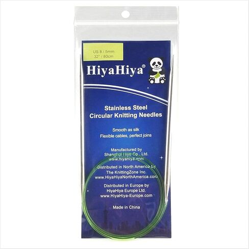 HiyaHiya Circular 32 inch (81cm) Steel Knitting Needle Size US 6 (4mm) HISTCIR32-6 in Saudi Arabia