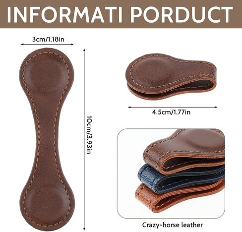 3 Pcs Leather Magnet Bookmark Retro Book Marker Clip Vintage Book Page Markup Holder Handmade Reading Accessories Gift for Christmas Women Men Bookworm Book Lovers Reader Writer in Saudi Arabia