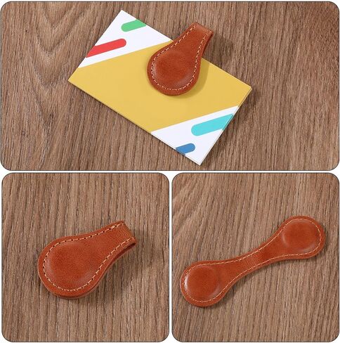 3 Pcs Leather Magnet Bookmark Retro Book Marker Clip Vintage Book Page Markup Holder Handmade Reading Accessories Gift for Christmas Women Men Bookworm Book Lovers Reader Writer in Saudi Arabia
