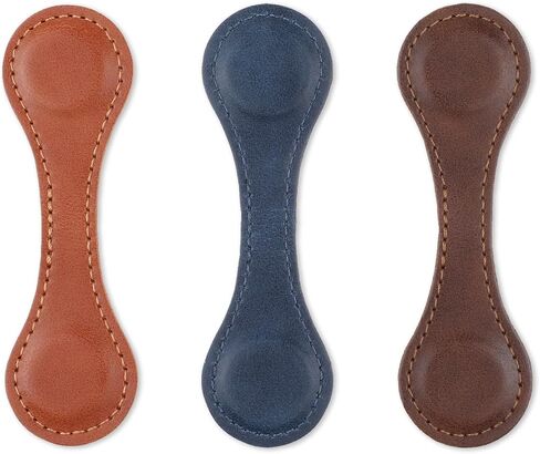3 Pcs Leather Magnet Bookmark Retro Book Marker Clip Vintage Book Page Markup Holder Handmade Reading Accessories Gift for Christmas Women Men Bookworm Book Lovers Reader Writer in Saudi Arabia