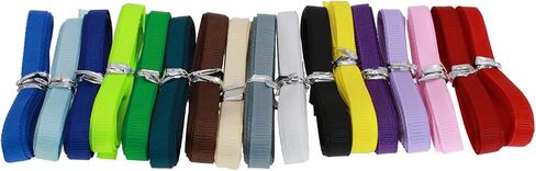Solid Grosgrain Ribbon 34 Yards 17 Colors for Gift Package Wrapping, Sewing, Hair Bow... (1/4 Inch) in Kuwait