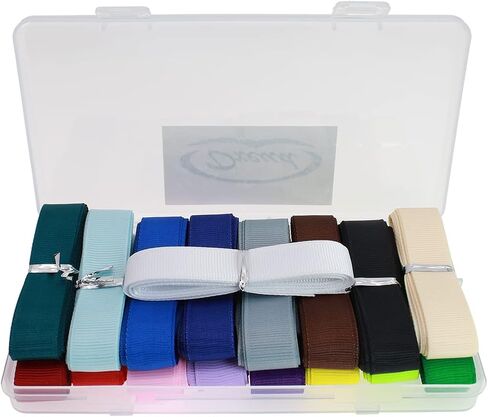 Solid Grosgrain Ribbon 34 Yards 17 Colors for Gift Package Wrapping, Sewing, Hair Bow... (1/4 Inch) in Kuwait
