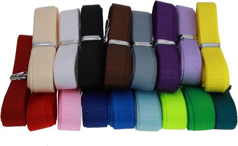 Solid Grosgrain Ribbon 34 Yards 17 Colors for Gift Package Wrapping, Sewing, Hair Bow... (1/4 Inch) in Kuwait
