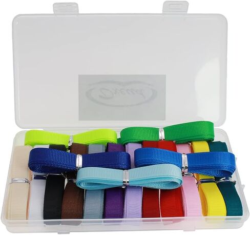 Solid Grosgrain Ribbon 34 Yards 17 Colors for Gift Package Wrapping, Sewing, Hair Bow... (1/4 Inch) in Kuwait
