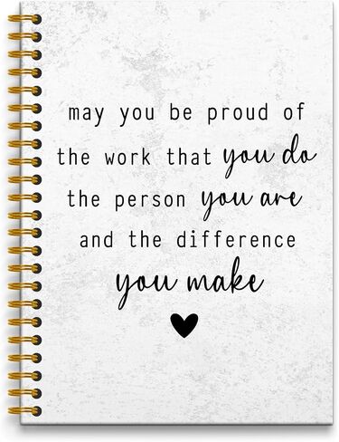 May You Be Proud of the Work You Do Notebook Journal, Inspirational Gifts for Women Coworkers, Retirement Goodbye Farewell Appreciation Gifts for Coworkers, Spiral Notebook,160 Pages in Saudi Arabia