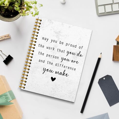 May You Be Proud of the Work You Do Notebook Journal, Inspirational Gifts for Women Coworkers, Retirement Goodbye Farewell Appreciation Gifts for Coworkers, Spiral Notebook,160 Pages in Saudi Arabia