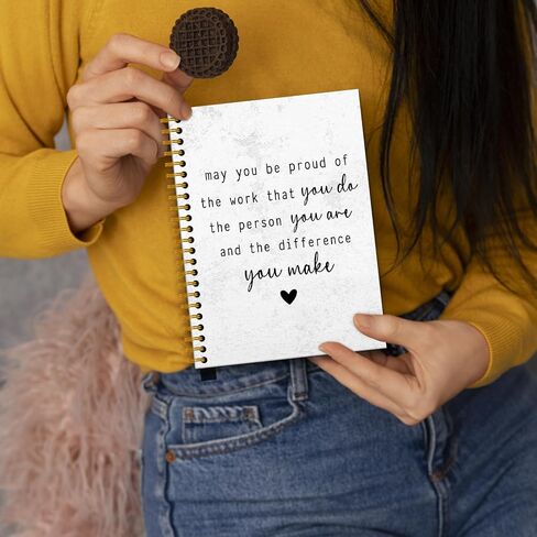 May You Be Proud of the Work You Do Notebook Journal, Inspirational Gifts for Women Coworkers, Retirement Goodbye Farewell Appreciation Gifts for Coworkers, Spiral Notebook,160 Pages in Saudi Arabia