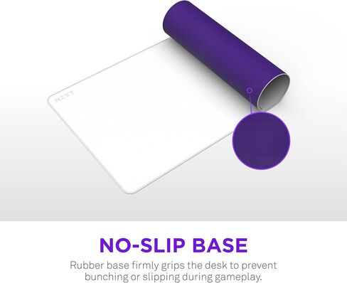 NZXT Zone - XXL Gaming Mouse Pad - Micro-Weave Cloth Surface - Balanced Speed and Control for All Playstyles - Spill-Resistant, Anti-Slip Base, Reinforced Edges - White in Saudi Arabia