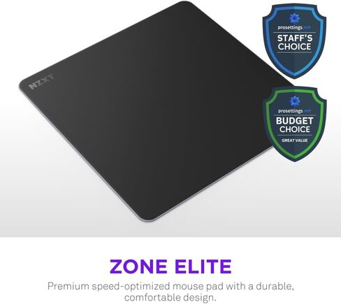 NZXT Zone - XXL Gaming Mouse Pad - Micro-Weave Cloth Surface - Balanced Speed and Control for All Playstyles - Spill-Resistant, Anti-Slip Base, Reinforced Edges - White in Saudi Arabia