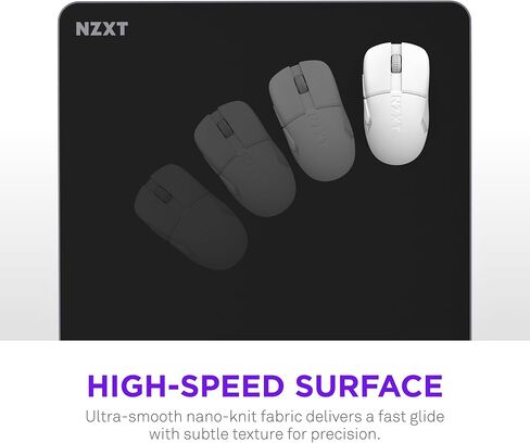 NZXT Zone - XXL Gaming Mouse Pad - Micro-Weave Cloth Surface - Balanced Speed and Control for All Playstyles - Spill-Resistant, Anti-Slip Base, Reinforced Edges - White in Saudi Arabia