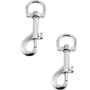 2PCS 0.77x3.38inch Swivel Hook Trigger Buckles Heavy Duty Pet Leash Buckle Keychain Lanyard Suitable for Pet Carriers Backpack Strap Outdoor Equipment