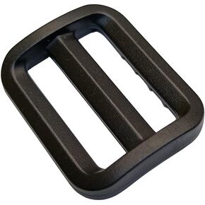 30 Pcs 3/4 Inch (20mm) Black Tri-Glide Slide, Plastic Slide Buckle Adjustable Webbing Slides Adjusters for Webbing Strap, Belt Backpack Bags, Rifle Slings, Dog Collars, MYX-011