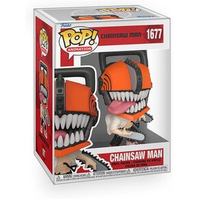 Pop Anime: Chainsaw Man - Chainsaw Man Vinyl Figure Bundle with Compatible Funko Box Protector