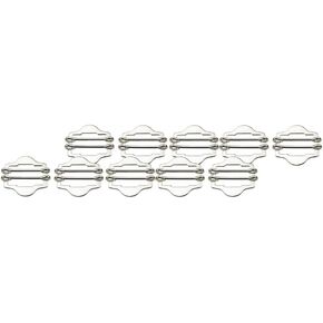 EXCEART 10pcs Slider Buckle Tri Glide Slides Clothes Clips Ring for Suit Bag Straps Slings Dog Collars Belt Backpack Replacement Part
