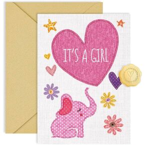 Baby Shower Cards for Girl and Boy, Welcome New Baby Cards Congratulations for New Parents, Hello Little one, Gender Reveal (Little Baby)