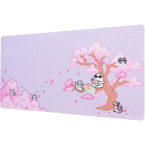 Pusheen Mouse Pad | Kawaii Mouse Pad | 31.5" x 13.78" | Non-Slip Rubber Base Mouse Pad, Gaming Mouse Pad, Keyboard Mouse Pad | Pusheen Gifts
