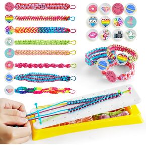 PREPOP Friendship Bracelet String Making Kits - Popular Toys for 7 8 9 10 11 12+ Year Old Girls, DIY Arts and Crafts Bracelets Maker Activities Supplies, Best Birthday Gifts Ideas Age 6-12 yr Girl