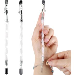 2 in 1 Bracelet Helper Tool -WIFORT 2Pcs Bracelet Helper to Put on Yourself, Quick Release Fastening Jewelry Clasp Helpers,Bracelet Assist Tool with Hook for Bracelet, Necklace, 197mm Extended Design