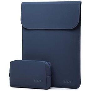 HYZUO 13 Inch Laptop Sleeve Case Bag for MacBook Air M3, M1, MacBook Pro M2, M1, iPad Pro, iPad Air, XPS 13, Surface Pro, with Carry Pouch, Pale Blue