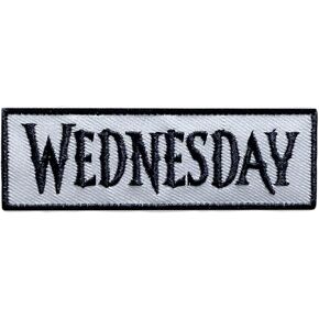Wednesday Embroidered Patch Iron on/Sew on Clothes T-Shirt Jean Hat Cap Bag