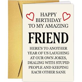 Funny Birthday Cards For Women Men, Rude Birthday Card Gift for Nan Grandad Mom Dad, 50th 60th 70th 80th Birthday Card for Him Her, Happy Birthday Card Dad Mom