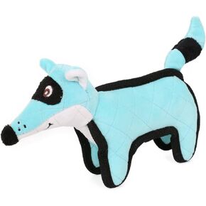 Pet Life ® Foxy-Tail Quilted Plush Animal Squeak Chew Tug Dog Toy