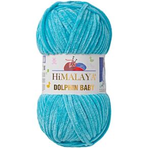 2 Pack/Skeins Himalaya Dolphin Baby, Each Skein 100 Gr/3,5 oz, 120 mt/ 132 yd, Super Bulky Yarn, Blanket Yarn, Velvet Yarn, Knitting Yarn, Amigurumi Yarn, Baby Yarn 80315