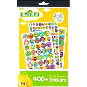 Sesame Street 400+ كتاب ملصق متعة ومكافآت (حزمة 2)