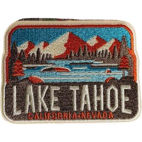 Vagabond Heart Lake Tahoe Iron On Patch - Lake Tahoe Souvenir Badge - Lake Tahoe Patch