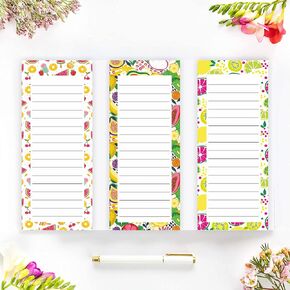 Magnetic Weekly Meal Planner Notepad with Tear Off Grocery Shopping List for Fridge | What To Eat Pad - 52 sheets, 7" x 10"