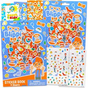 Blippi Stickers for Toddlers - Blippi Party Supplies Bundle with Over 600 Blippi Stickers for Party Favors, Goodie Bags, Potty Training Reward Stickers, Arts and Crafts, More | Blippi Gifts