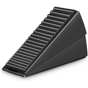 iplusmile Heavy Duty Door Stoppers - Large Tall Door Stop Wedge Door Stoppers for Bottom of Door - Tall up to 3 inch Zinc Alloy Silicone Doorstop for Any Heavy Door Smooth Floor
