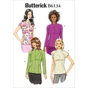 Butterick Patterns B6134 Misses' Top Sewing Template, Size E5 (14-16-18-20-22)