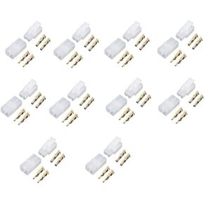 10pairs 20pcs Tamiya Gold Plated Plug Male Female Connector Battery Charger Charge Charging adapters for 7.2v NIMH Battery