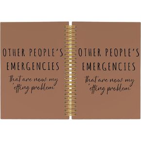 Funny Coworker Journal Notebook - Funny Humor Sarcastic Purple Notebooks College Ruled for Work School, Gifts for Colleague Coworkers, Office Supplies, Hardcover Spiral Notebook 5.5"x8.3"