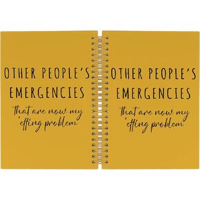 Funny Coworker Journal Notebook - Funny Humor Sarcastic Purple Notebooks College Ruled for Work School, Gifts for Colleague Coworkers, Office Supplies, Hardcover Spiral Notebook 5.5"x8.3"
