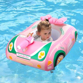 Swimbobo Toddler Pool Float Pink Airplane Airplane Airplane Airplane Airplan