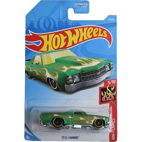 Hot Wheels '71 El Camino, [green] 8/250 Flames 5/10