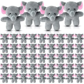 Shappy 50 Pcs Mini Animal Plush Toys Small Stuffed Animals Bulk Cute Tiny Plushies Keychains for Gift Party Carnival Prize(Duck)