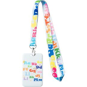 ID Badge Holder with Lanyard Cute Boho Sun You Are My Sunshine Name Tag Card Case Strap Clip Clasp Back to School Supplies for Kids Students Teacher Nurse Doctor Office Worker, Yellow