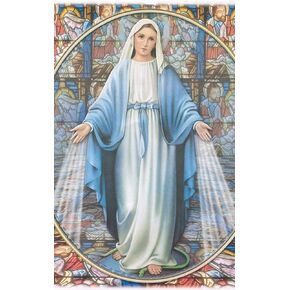 F-CANLAN Round Full Drill Diamond Painting Kit, 5D Blessed Virgin Mary Paint with Diamonds Virgin Mary Diamond Dots Arts Crafts Set Diamond Painting with Gem for Children Room Decor (12X16 inches)