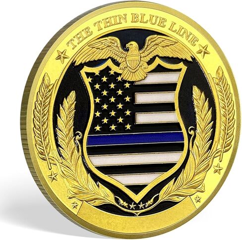 Saint Michael Police Prayer Coin Patron Saint of Police Officers Police Law Enforcement Challenge Coin (Police Graveyard, 1) in Kuwait