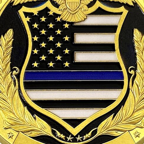 Saint Michael Police Prayer Coin Patron Saint of Police Officers Police Law Enforcement Challenge Coin (Police Graveyard, 1) in Kuwait