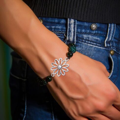 60pcs Flower Connector Charms Alloy Daisy Flower Pendants Double Hole Charms Link Connectors Craft Supplies for DIY Necklace Bracelet Jewelry Making Findings in Saudi Arabia
